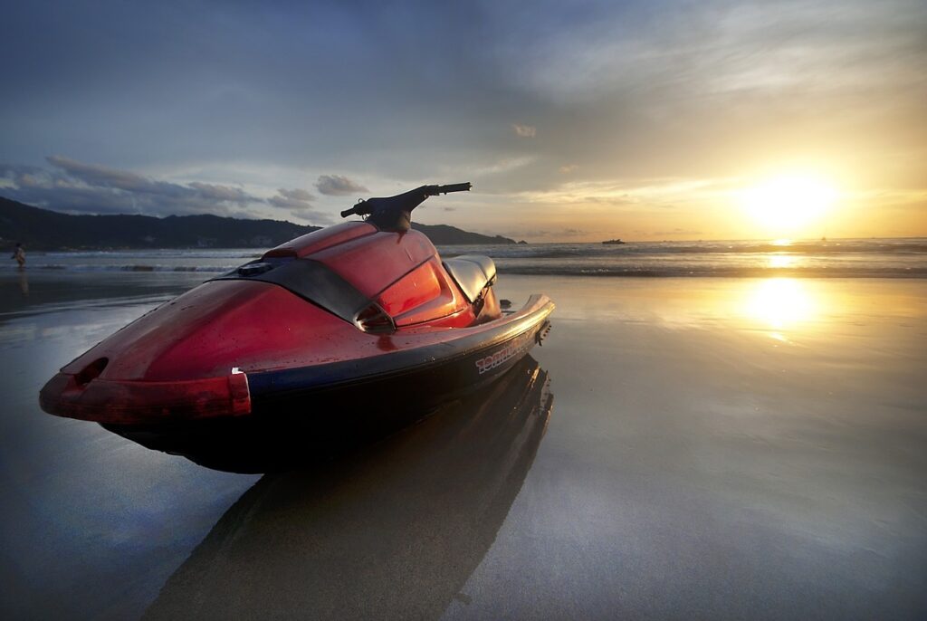 Jetski on the Virgin Islands