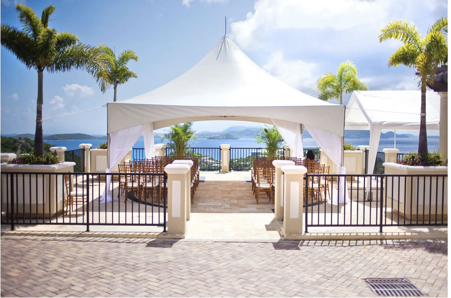 The 1,823 sq ft outdoor terrace at The Hills St. John